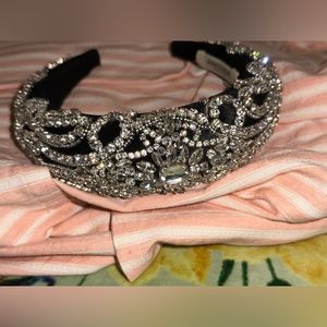 Jennifer Behr diamanté padded headband